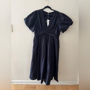 Anthropologie Black Midi Dress